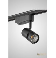 Трековый однофазный светильник AM Group AM230-7W BK 3000K