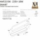 Трековый однофазный светильник AM Group AM533 BK-220V-18W SMART