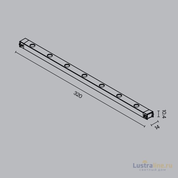 Трековый магнитный светильник Maytoni Points TR174-1-12WTW-M-B