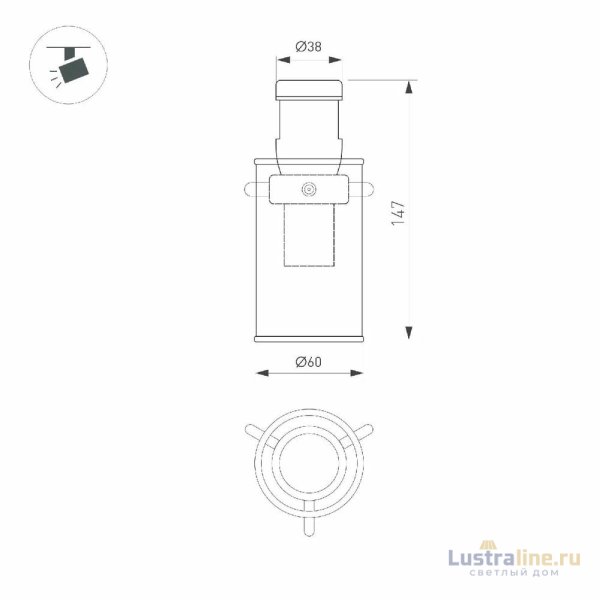 Трековый светильники Arlight ART-APRIORI-LANTERN-C-R60-5W Day4000 047791 Трековый светильники Arlight ART-APRIORI-LANTERN-C-R60-5W Day4000 047791