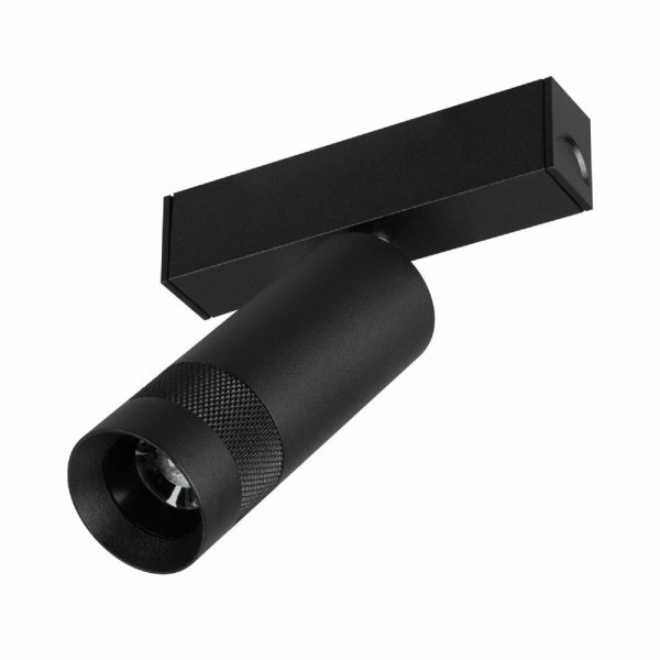 Трековый магнитный светильник Arlight MAG-SPOT-ZOOM-25-R35-7W Warm3000 (BK, 20-55 deg, 24V) 052346