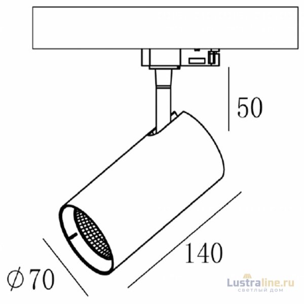 Трековый трехфазный светильник Deko-Light Horus 707100 Трековый трехфазный светильник Deko-Light Horus 707100