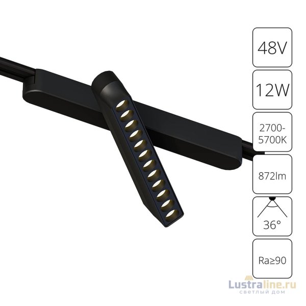 Трековый магнитный светильник Arte Lamp Rapid A2961PL-1BK Трековый магнитный светильник Arte Lamp Rapid A2961PL-1BK