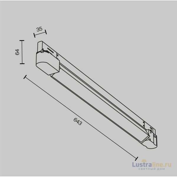 Трековый трехфазный светильник Maytoni Basis TR196-3-20W4K-B Трековый трехфазный светильник Maytoni Basis TR196-3-20W4K-B