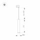 Трековый светильник Arlight LGD-Pipe-Track-Hang-2TR-R50-9W Warm3000 037433