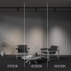Трековый трехфазный светильник Maytoni Technical Three phase track system Trinity Focus Led TR197-3-12WCCT-M-B