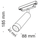 Трековый светильник Maytoni Track lamps TR019-2-7W3K-B