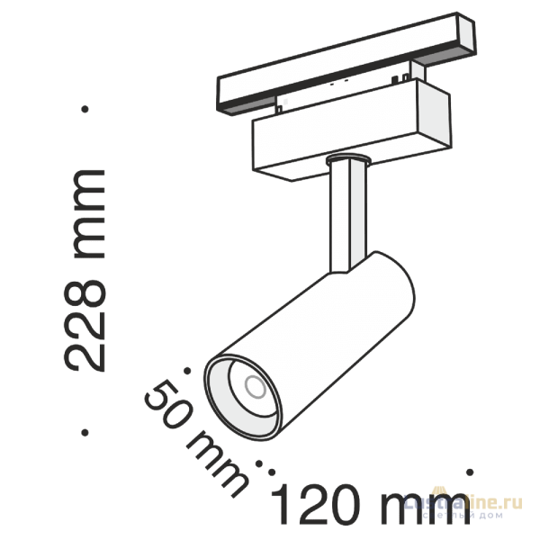 Трековый светильник Maytoni Track lamps TR019-2-10W3K-B Трековый светильник Maytoni Track lamps TR019-2-10W3K-B