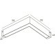 Трековый светодиодный светильник Denkirs Smart Linear DK8014-BK