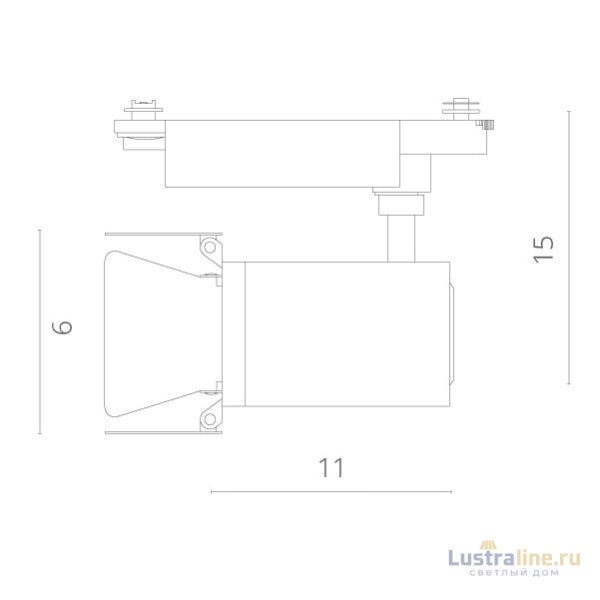 Трековый светодиодный светильник Arte Lamp Track Lights A6709PL-1BK Трековый светодиодный светильник Arte Lamp Track Lights A6709PL-1BK