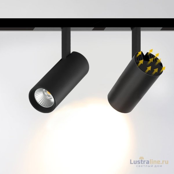 Трековый магнитный светильник iLedex Vision SMART 4822-007-D75-30W-38DG-BK