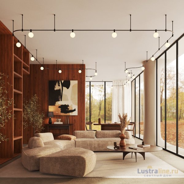 Трековый магнитный светильник Maytoni Luna TR208-1-5W3K-B