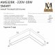 Трековый однофазный светильник AM Group AM532 BK-220V-18W SMART