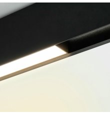 Трековый магнитный светильник Arlight MAG-FLAT-45-L205-6W Warm3000 (BK, 100 deg, 24V, DALI) 046576