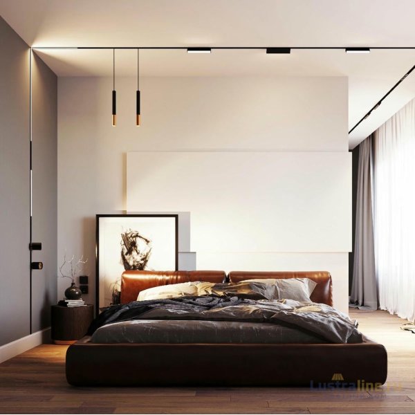Трековый магнитный светильник Arlight MAG-FLAT-25-L200-6W Day4000 (BK, 100 deg, 24V, DALI) 046331