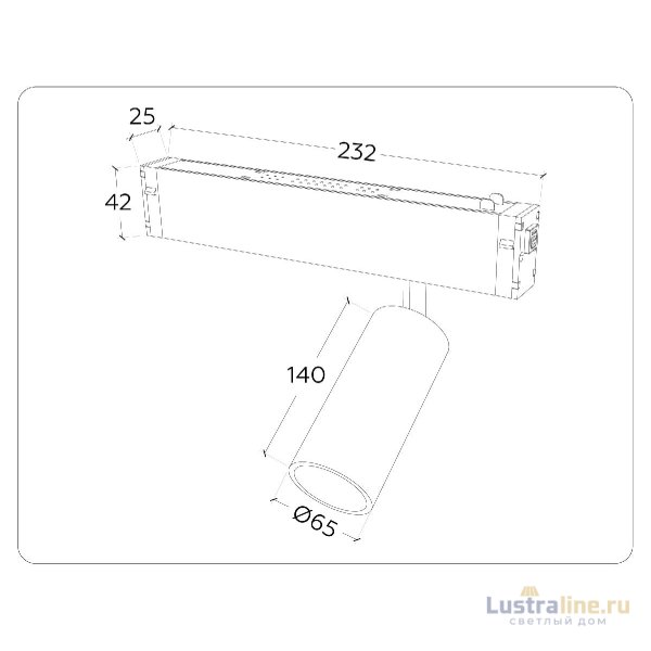 Трековый магнитный светильник Ambrella Light Magnetic 220V GL1232 Трековый магнитный светильник Ambrella Light Magnetic 220V GL1232