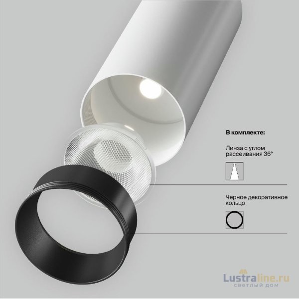 Трековый магнитный светильник Maytoni Focus Led TR032-2-5W3K-M-BW