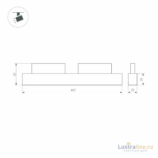 Трековый магнитный светильник Arlight MAG-ORIENT-FLAT-L465-12W Warm3000 048733 Трековый магнитный светильник Arlight MAG-ORIENT-FLAT-L465-12W Warm3000 048733