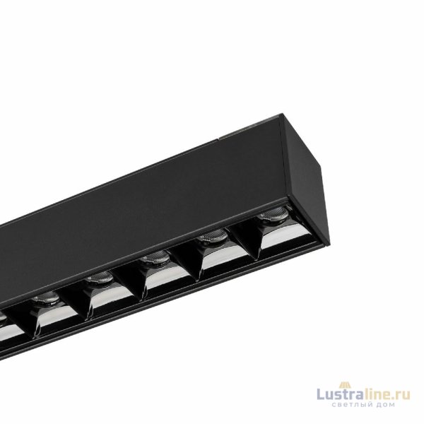 Трековый магнитный светильник Arlight MAG-LASER-45-L480-18W Warm3000 (BK, 15 deg, 24V, DALI) 046548
