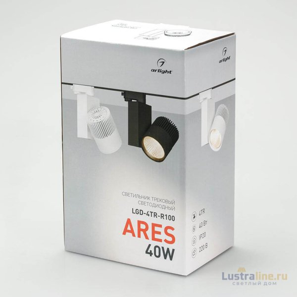 Светильник на шине Arlight Светильник LGD-ARES-4TR-R100-40W Warm3000 (WH, 24 deg) 026378 УЦ Светильник на шине Arlight Светильник LGD-ARES-4TR-R100-40W Warm3000 (WH, 24 deg) 026378 УЦ
