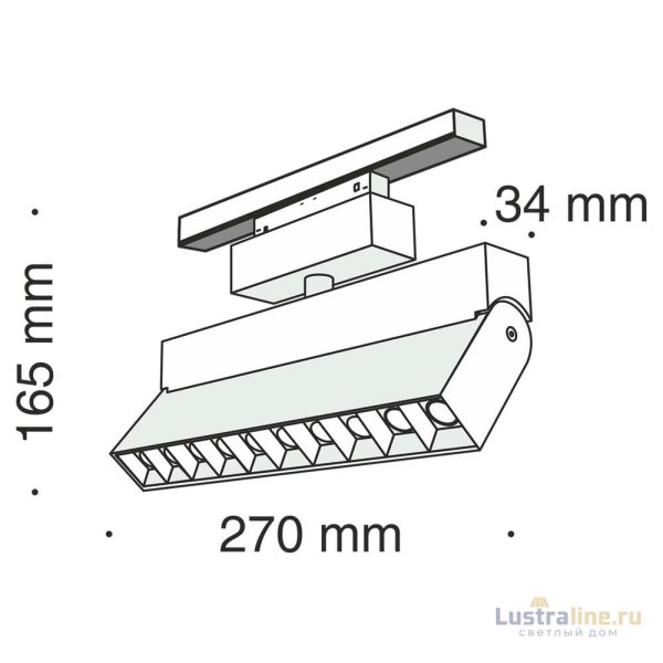 Трековый светильник Maytoni Track lamps TR015-2-10W3K-B Трековый светильник Maytoni Track lamps TR015-2-10W3K-B