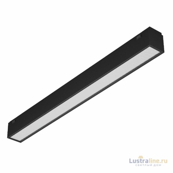 Трековый магнитный светильник Arlight MAG-VIBE-FLAT-L293-12W Warm3000 (BK, 100 deg, 48V) 044432