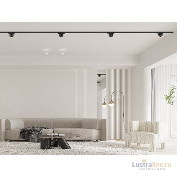 Трековый магнитный светильник iLedex Vision 4825-049-D74-10W-60DG-4000K-BK Трековый магнитный светильник iLedex Vision 4825-049-D74-10W-60DG-4000K-BK