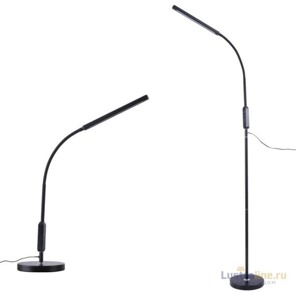 Торшер Uniel ULM-T619 10W/3000-6500K/DIM BLACK UL-00010178 Торшер Uniel ULM-T619 10W/3000-6500K/DIM BLACK UL-00010178