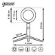 Кольцевой светодиодный светильник Gauss RL001