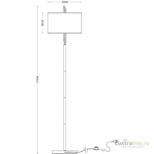 Торшер Arte Lamp Julietta A5037PN-2CC