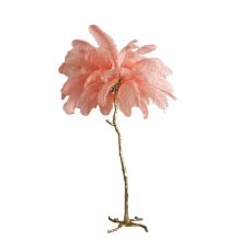 Торшер Delight Collection Ostrich Feather BRFL5014 pink/antique brass