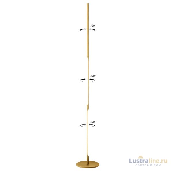Торшер Crystal Lux Largo LARGO PT25W GOLD Торшер Crystal Lux Largo LARGO PT25W GOLD