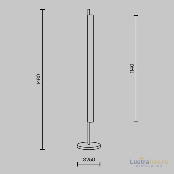 Торшер Maytoni Loom MOD258FL-L15BS3K
