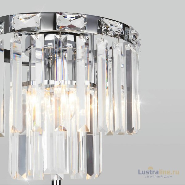 Торшер Eurosvet Elegante 01137/3 хром/прозрачный хрусталь Strotskis a060650 Торшер Eurosvet Elegante 01137/3 хром/прозрачный хрусталь Strotskis a060650