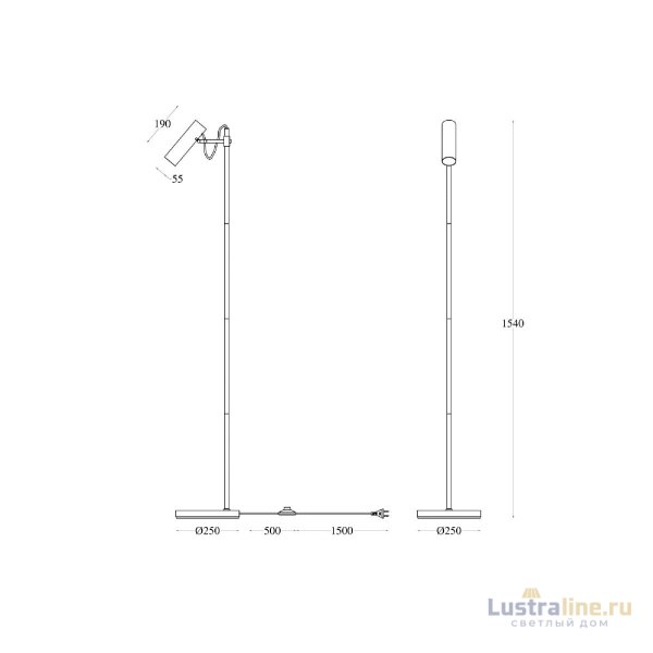 Торшер Maytoni Technical Bansky MOD129FL-01W Торшер Maytoni Technical Bansky MOD129FL-01W
