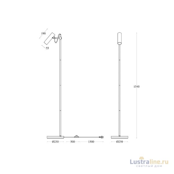 Торшер Maytoni Technical Bansky MOD129FL-01B Торшер Maytoni Technical Bansky MOD129FL-01B