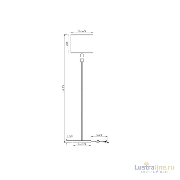 Торшер Arte Lamp North A5896PN-1PB Торшер Arte Lamp North A5896PN-1PB
