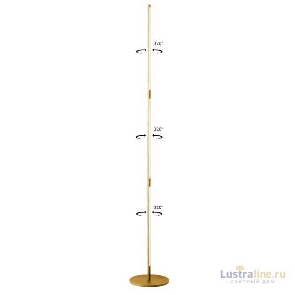 Торшер Crystal Lux Largo LARGO PT25W GOLD Торшер Crystal Lux Largo LARGO PT25W GOLD