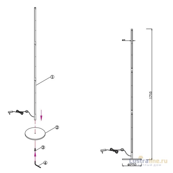 Торшер ST Luce Ralio SL1580.105.01