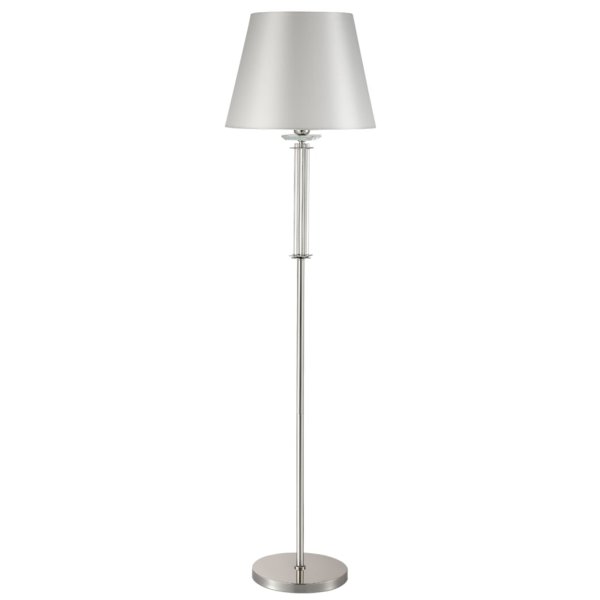Торшер Crystal Lux Nicolas NICOLAS PT1 NICKEL/WHITE