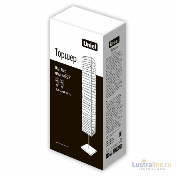 Торшер Uniel UML-T400 2хE27 WHITE UL-00010191 Торшер Uniel UML-T400 2хE27 WHITE UL-00010191