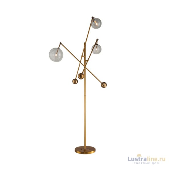 Торшер DeLight Collection Globe Mobile KG0965F-3 brass Торшер DeLight Collection Globe Mobile KG0965F-3 brass