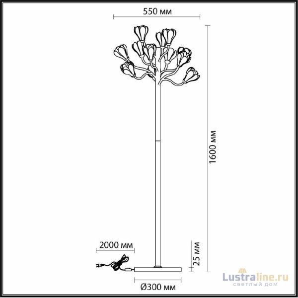 Торшер Odeon Light Gardi Modern 5090/12F Торшер Odeon Light Gardi Modern 5090/12F