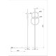 Торшер Arte Lamp Fluido A3913PN-24BK