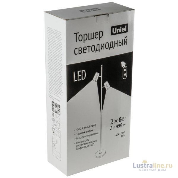 Торшер Uniel ULM-T600 2х6W/4500K/DIM RED UL-00010176