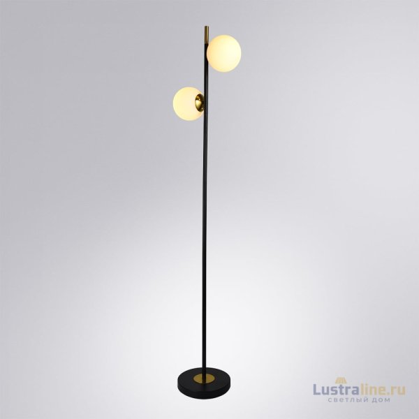 Торшер Arte Lamp Alcor A2224PN-2BK Торшер Arte Lamp Alcor A2224PN-2BK