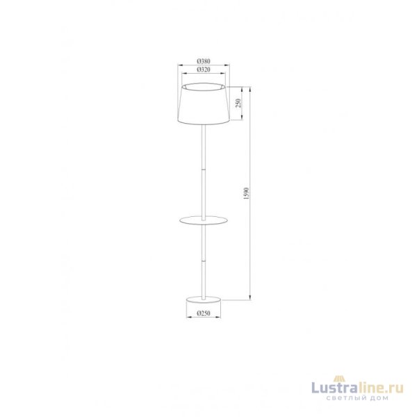 Торшер ARTE Lamp A2102PN-1WH Торшер ARTE Lamp A2102PN-1WH