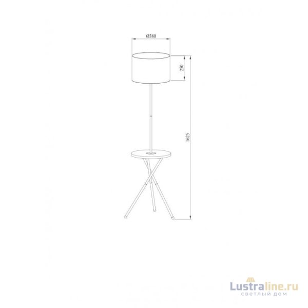 Торшер ARTE Lamp A2070PN-1BK Торшер ARTE Lamp A2070PN-1BK