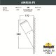 Уличный настенный светильник Fumagalli DR2.571.000.LYF1R