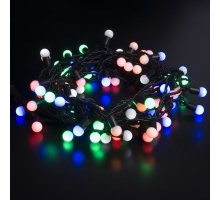 Светодиодная нить Eurosvet 400-103 мульти с эффектом мерцания 10м IP65 Светодиодная нить Eurosvet 400-103 мульти с эффектом мерцания 10м IP65